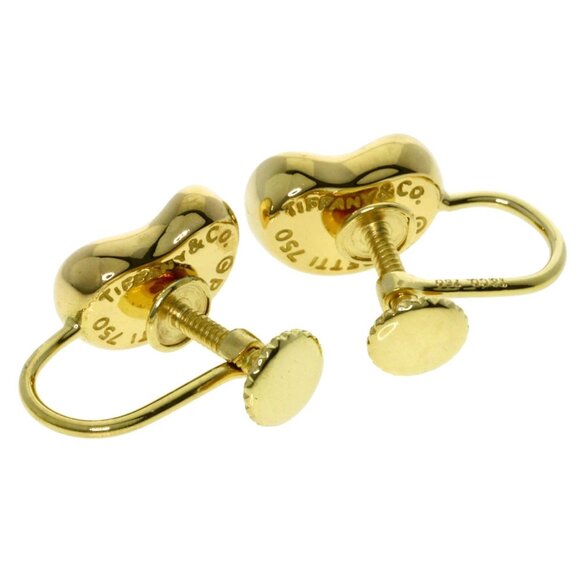 TIFFANY 18k Yellow Bean Earrings - Picture 2 of 6
